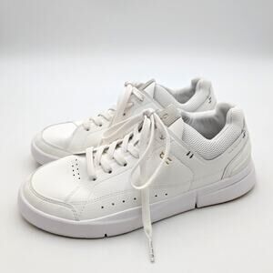 On Roger Advantage Sneakers Shoes Lace-Up Women's White Size USW9 EU40.5